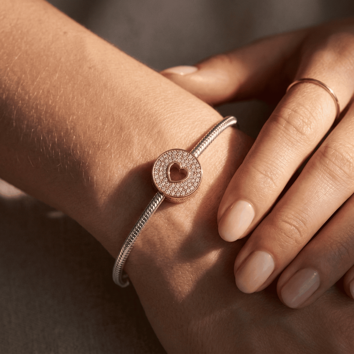 Símbolo Aniversário Coração Rosé